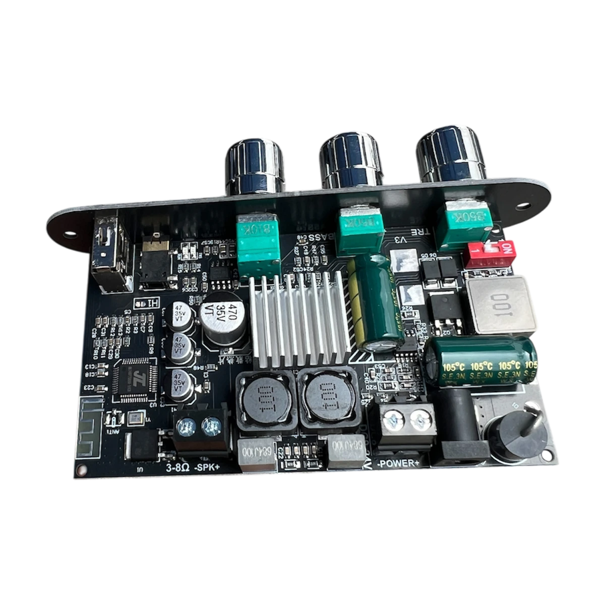 Modulo amplificador clase D de audio Tpa3116 100W Bluetooth USB