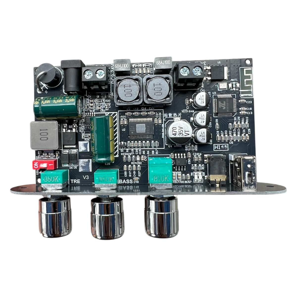 Modulo amplificador clase D de audio Tpa3116 100W Bluetooth USB