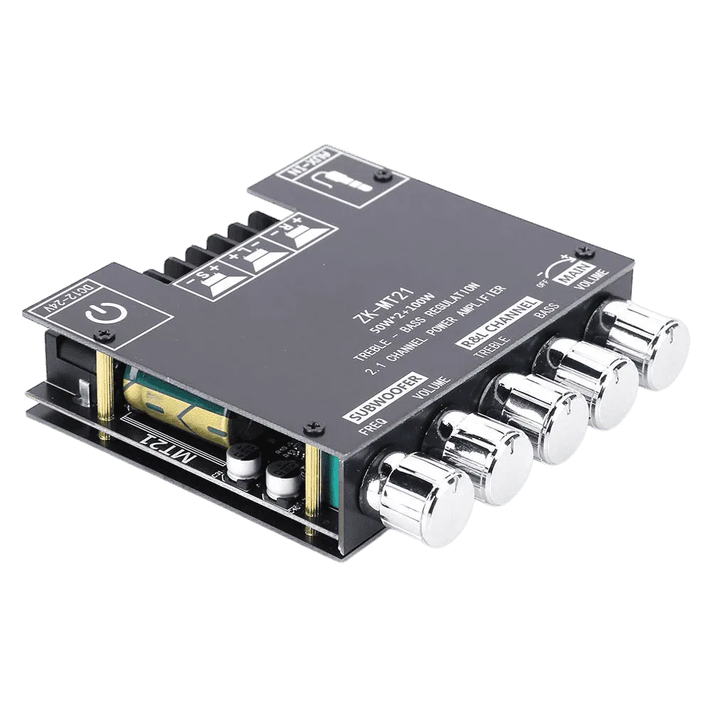 Tarjeta Amplificadora Clase D ZK-MT21 2.1 100W Bajo + 2x50W